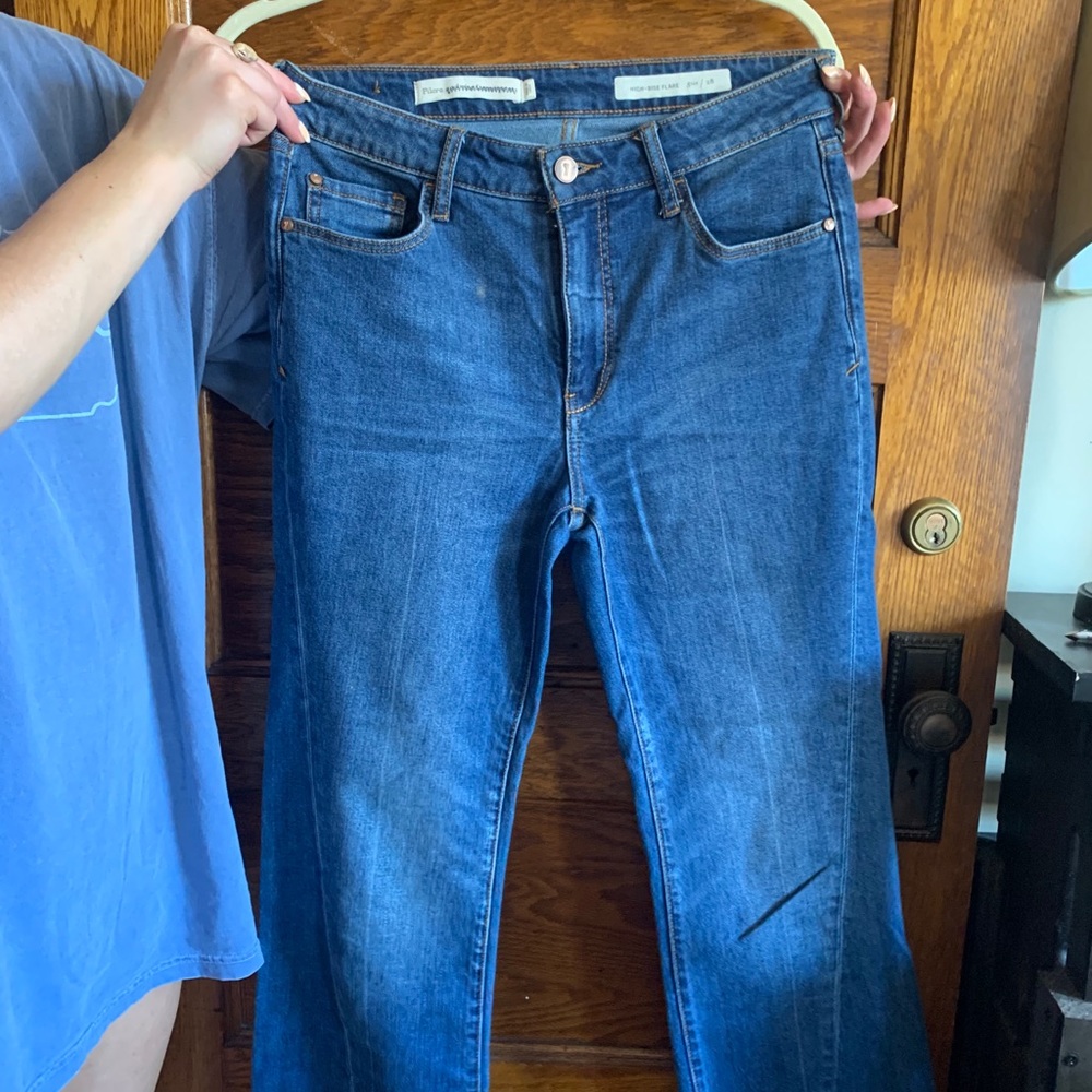 Pilcro High Rise Flare Jeans